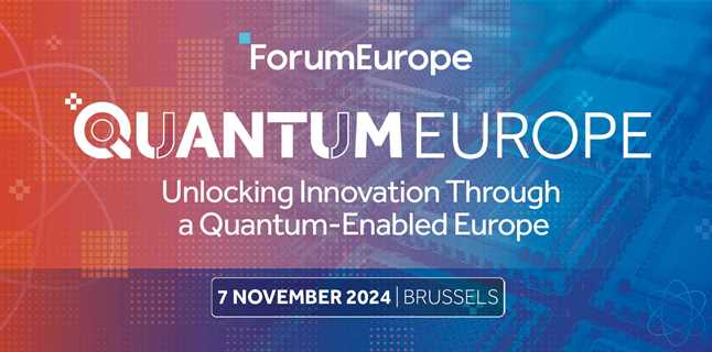 The Inaugural Quantum Europe Conference will be heading to Brussels this November